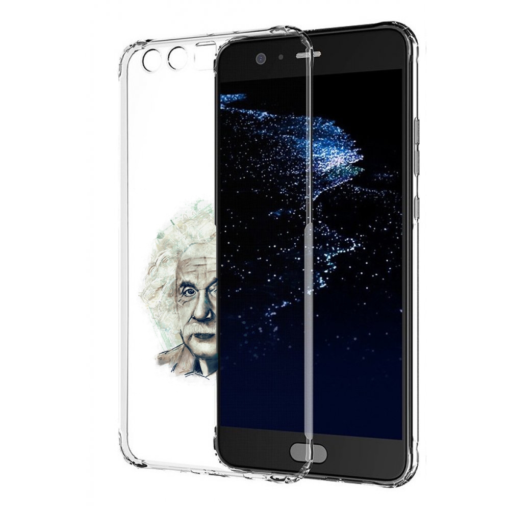 

Чехол бампер MyPads Альберт энштейн для Huawei P10 Plus противоу, Прозрачный, Tocco