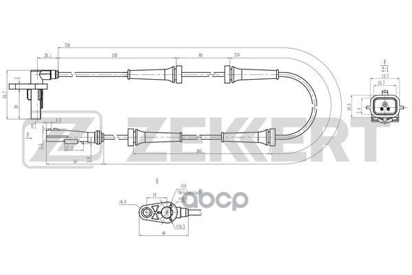 

Датчик ABS задн. передн. Renault Duster I II 11- Arkana 19- Dacia Duster I II 10-