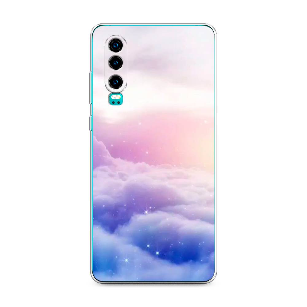 

Чехол на Huawei P30 "Небеса", Голубой;белый;розовый, 68550-2