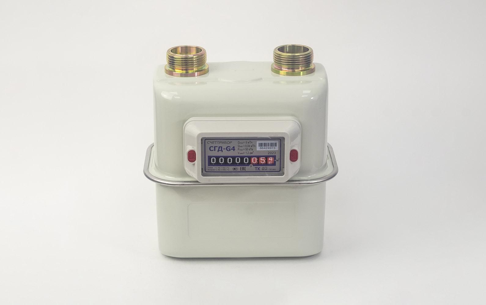 Газовый счетчик Счетприбор СГД G4 правый УУУУ01739 (под ВК,NPM)