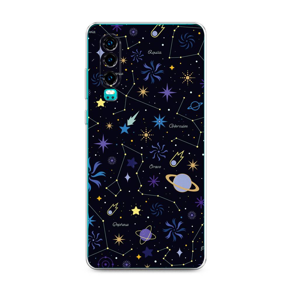 фото Чехол на huawei p30 "цветной космос" case place