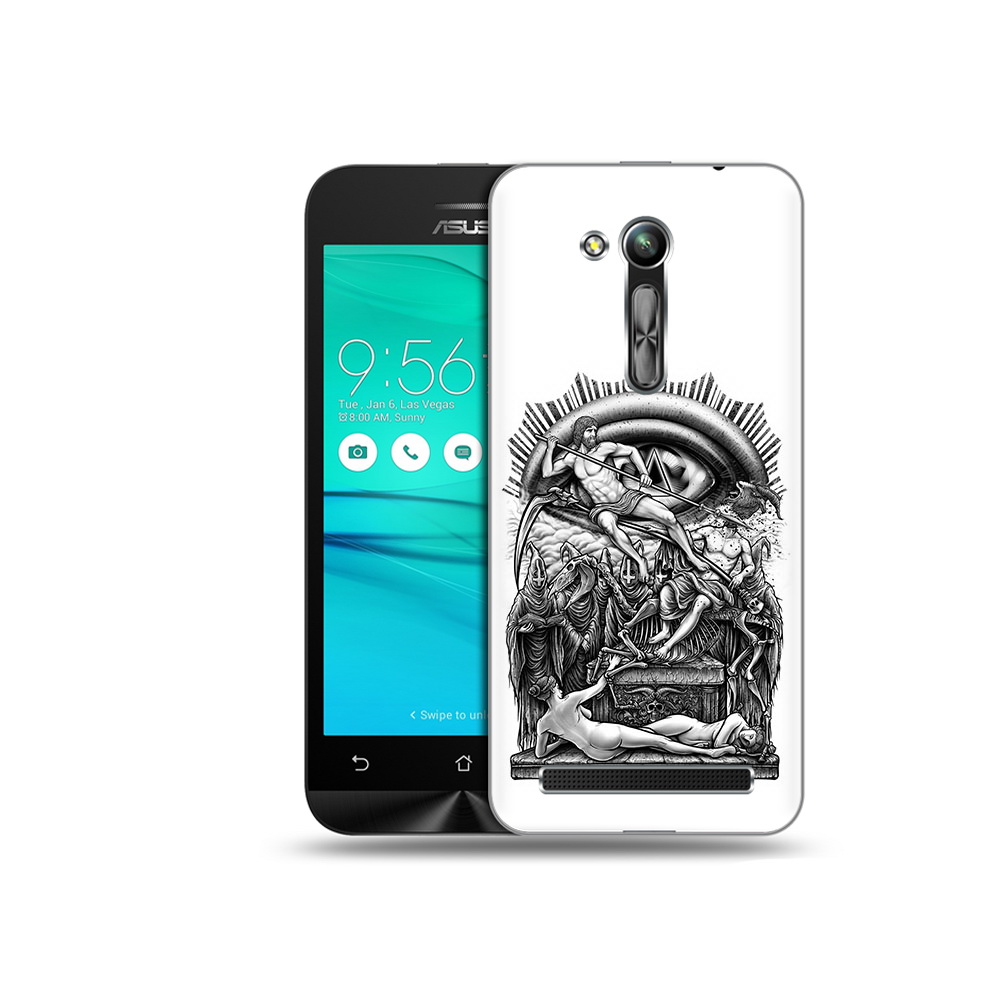 

Чехол MyPads Tocco для Asus ZenFone Go (ZB452KG) оракул черно белый, Прозрачный, Tocco