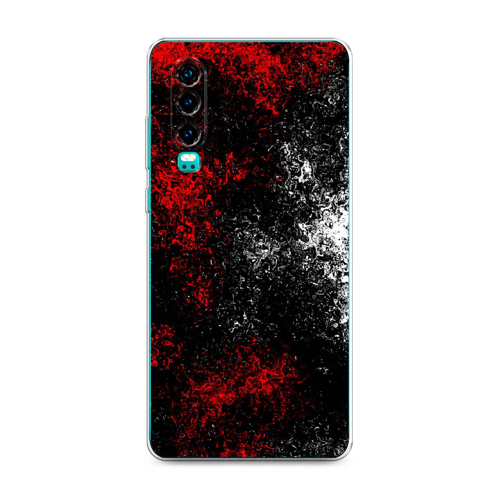 

Чехол на Huawei P30 "Монотипия", Красный;черный;белый, 68550-3