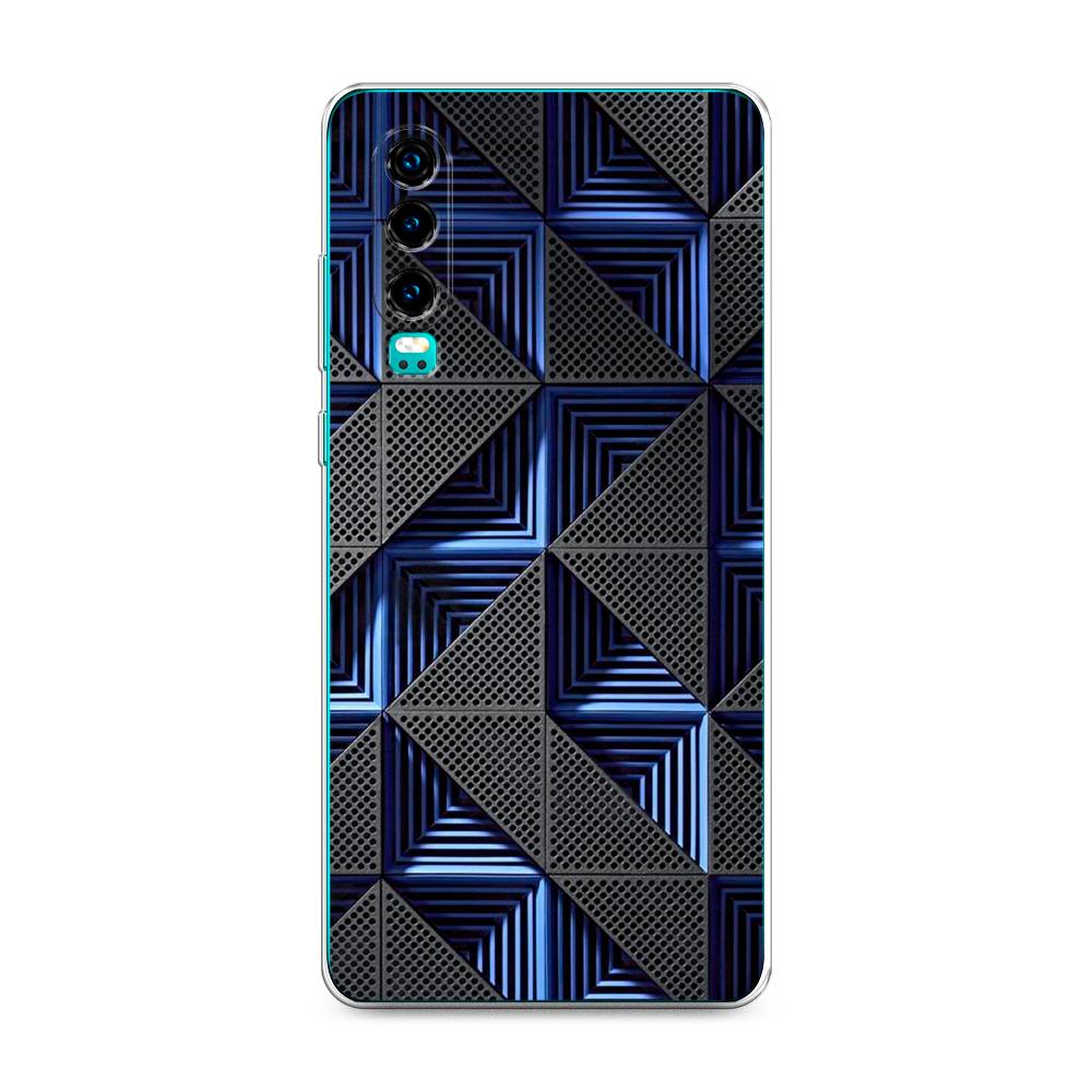 

Чехол на Huawei P30 "IBM", Серый;синий, 68550-3