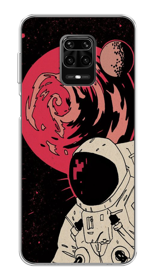 

Чехол на Xiaomi Redmi Note 9 Pro/9S "Космонавт возле Марса", Черный;красный, 38050-2