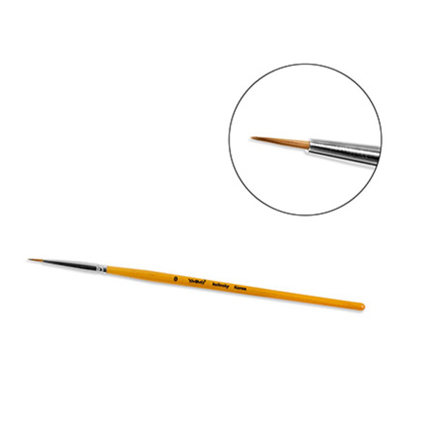 Кисть для дизайна YMMY Professional Идеальный волосок, деревянная ручка №0
