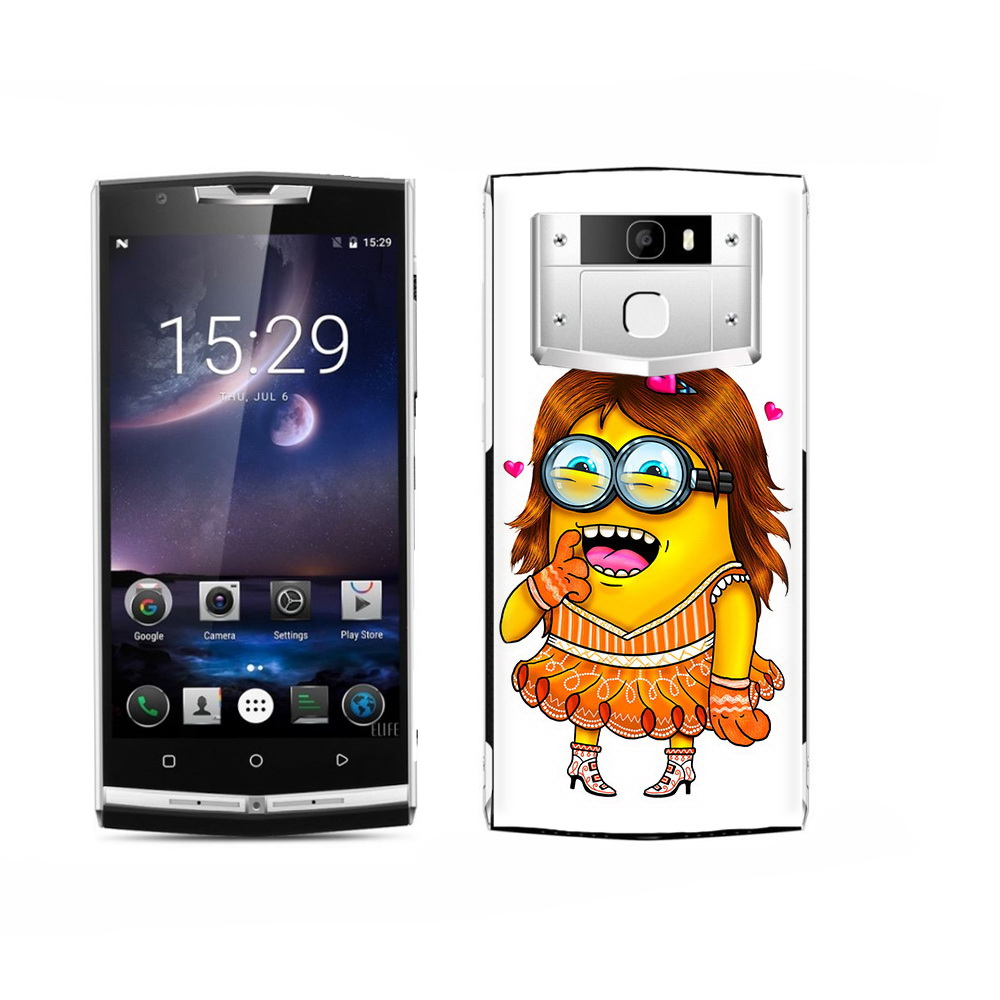 

Чехол MyPads Tocco для Oukitel K15 Plus Миньон девочка, Прозрачный, Tocco