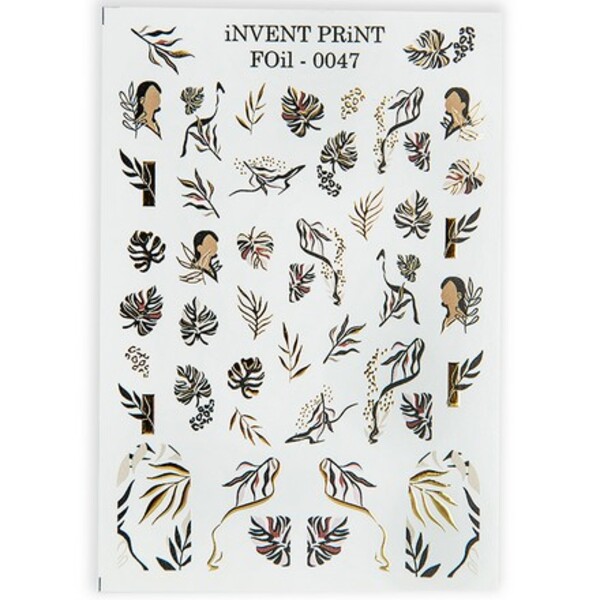 

Фольгированный слайдер iNVENT PRiNT Листья Веточки, FOiL-047