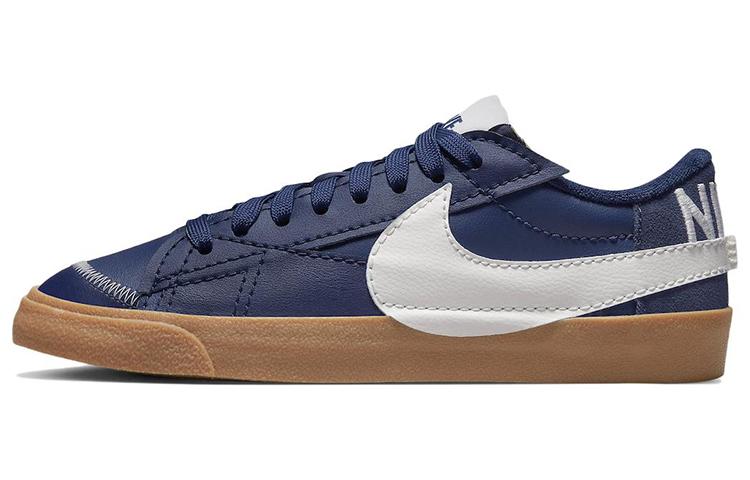 

Кеды унисекс Nike Blazer Low Jumbo Navy Gum синие 42.5 EU, Синий, Blazer Low Jumbo Navy Gum