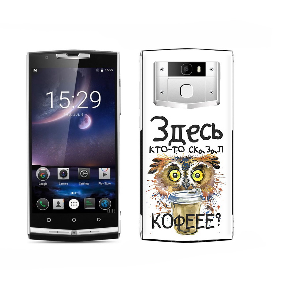 

Чехол MyPads Tocco для Oukitel K15 Plus Любительница кофе, Прозрачный, Tocco