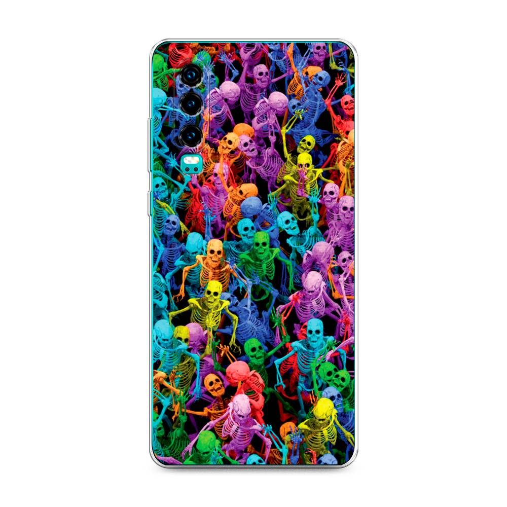 

Чехол на Huawei P30 "Вечеринка скелетов", Фиолетовый;желтый;оранжевый, 68550-6