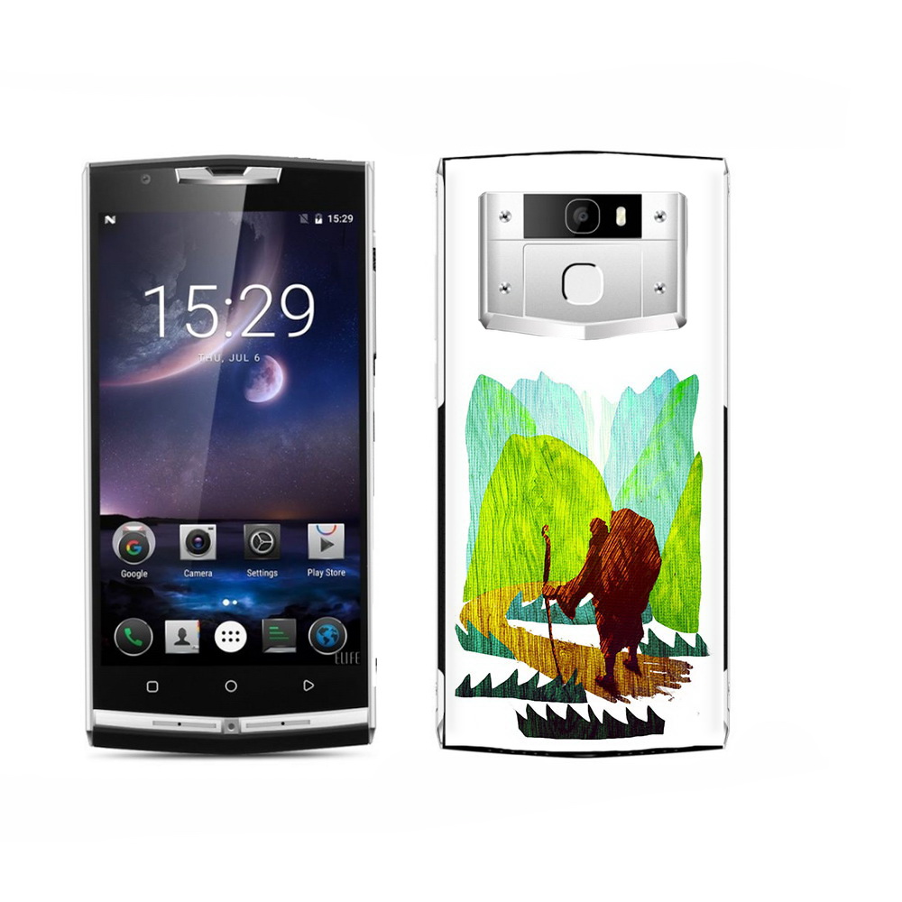 

Чехол MyPads Tocco для Oukitel K15 Plus Лесная тропа, Прозрачный, Tocco
