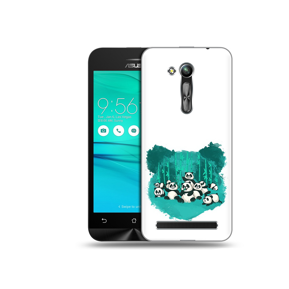 Чехол MyPads Tocco для Asus ZenFone Go (ZB452KG) нарисованные панды