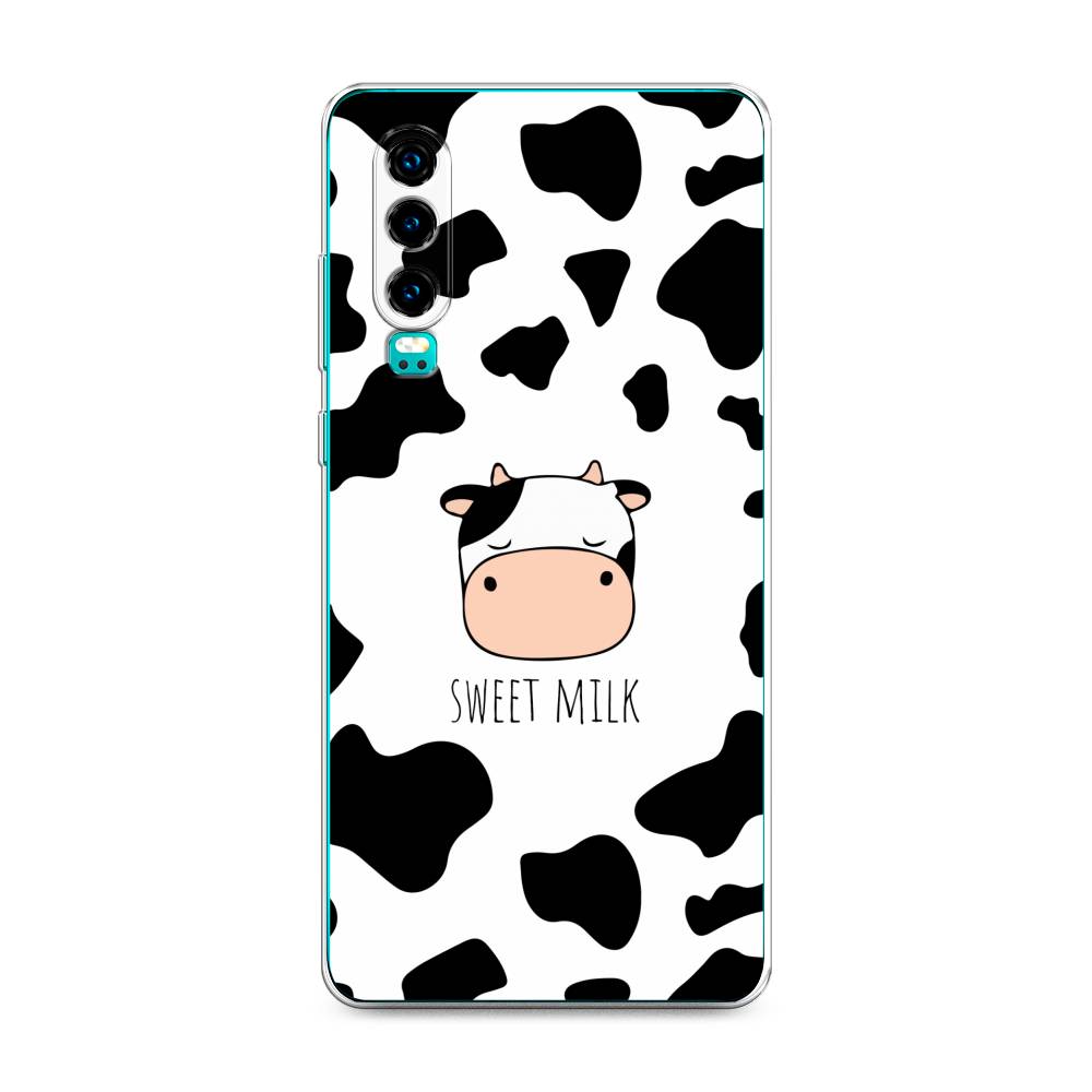 

Чехол на Huawei P30 "Sweet milk", Розовый;белый;черный, 68550-1