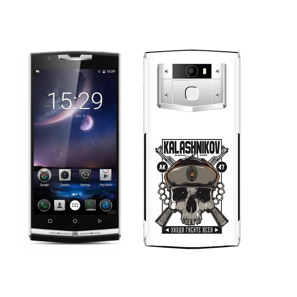 

Чехол MyPads Tocco для Oukitel K10000 Pro Калашников, Прозрачный, Tocco