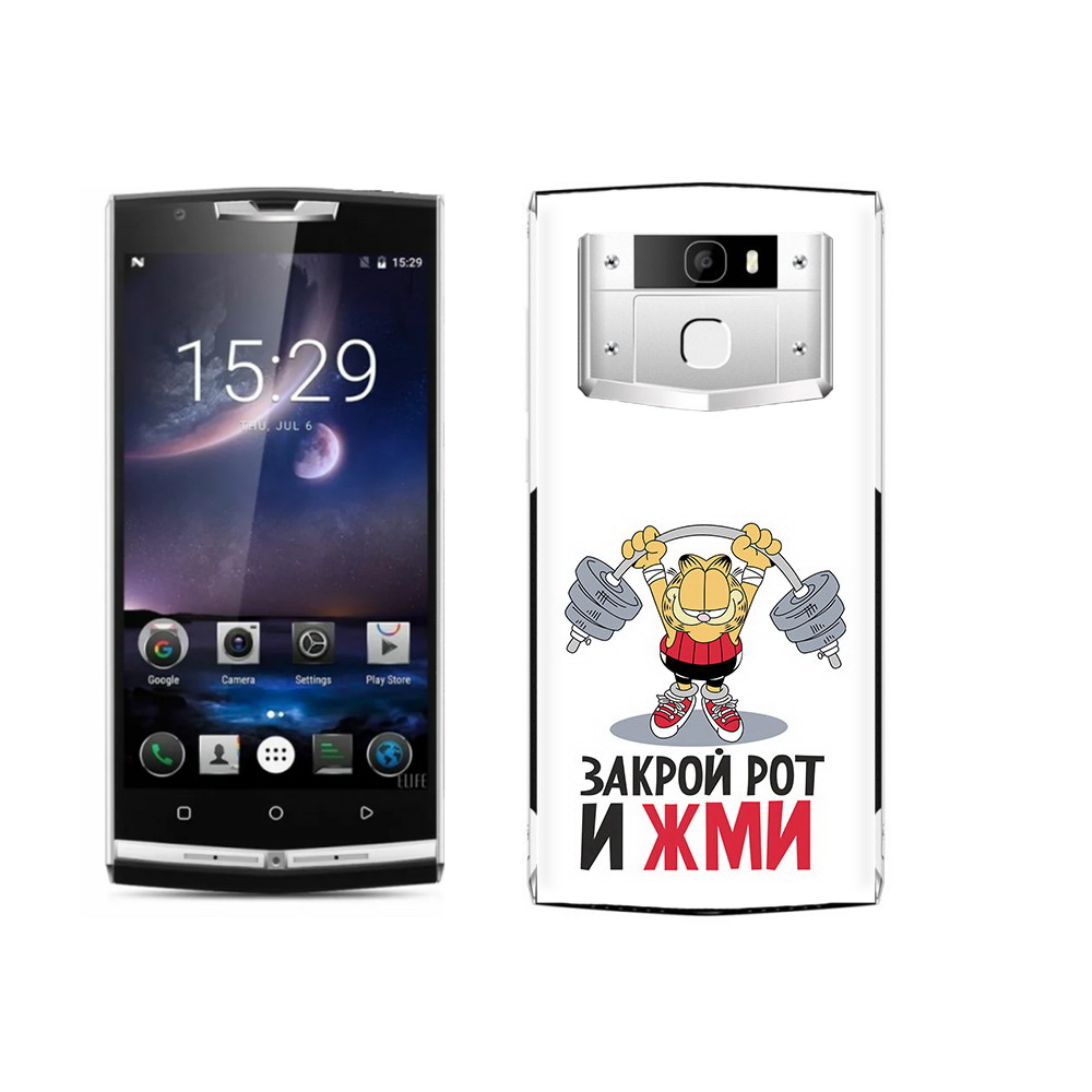 

Чехол MyPads Tocco для Oukitel K10000 Pro Закрой рот и жми, Прозрачный, Tocco