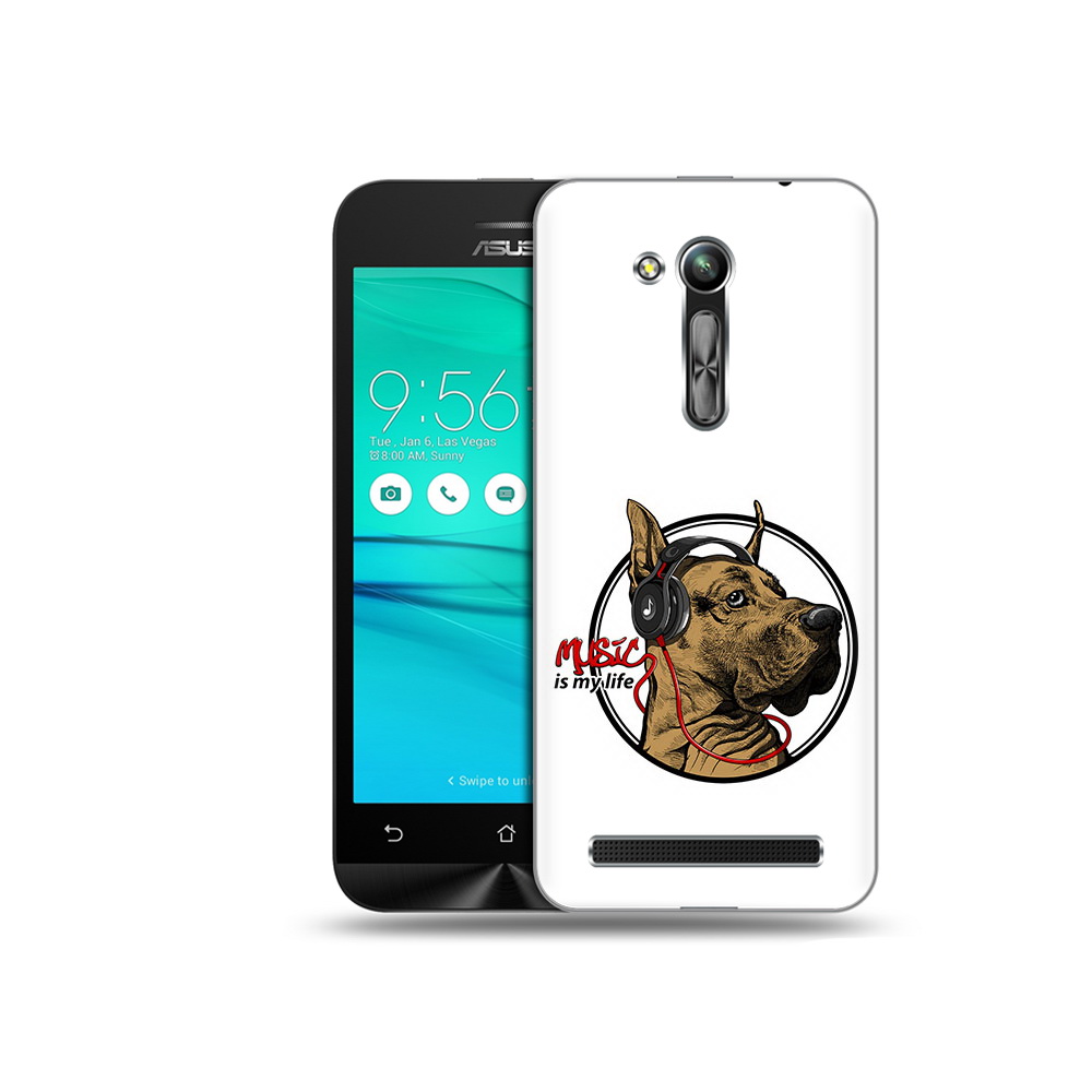 Чехол MyPads Tocco для Asus ZenFone Go (ZB452KG) музыкальная собака