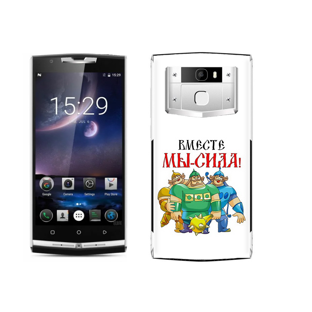 

Чехол MyPads Tocco для Oukitel K10000 Pro 23 февраля богатыри, Прозрачный, Tocco
