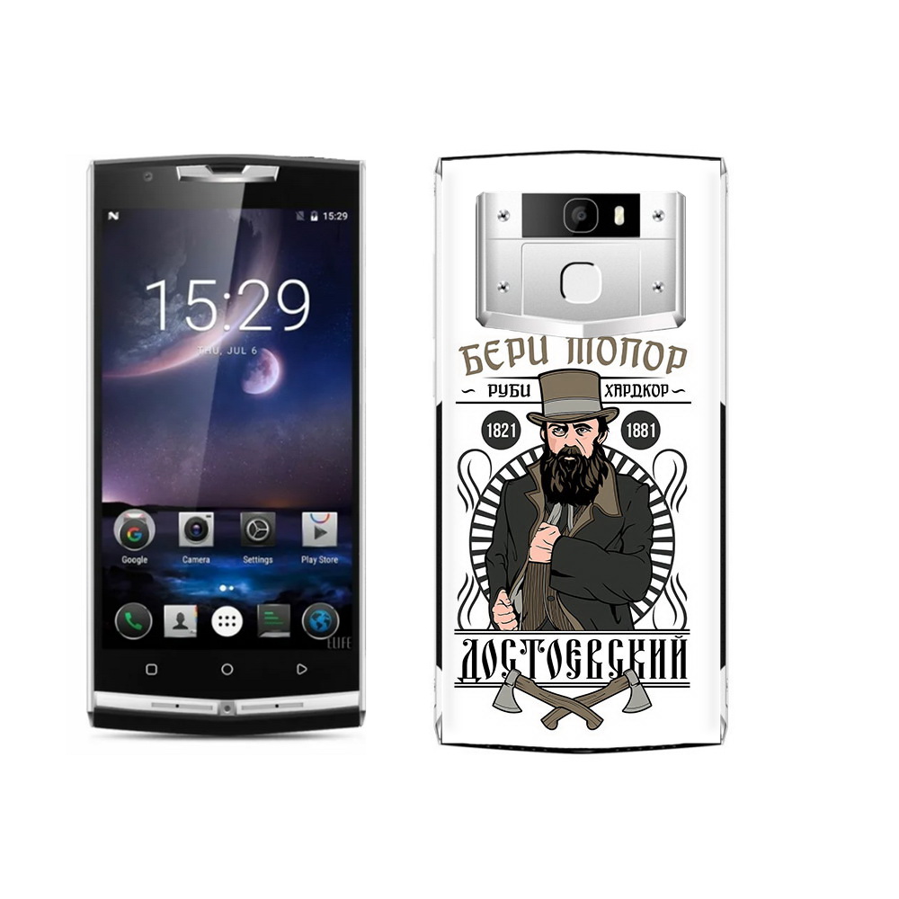 

Чехол MyPads Tocco для Oukitel K10000 Pro Достоевский, Прозрачный, Tocco