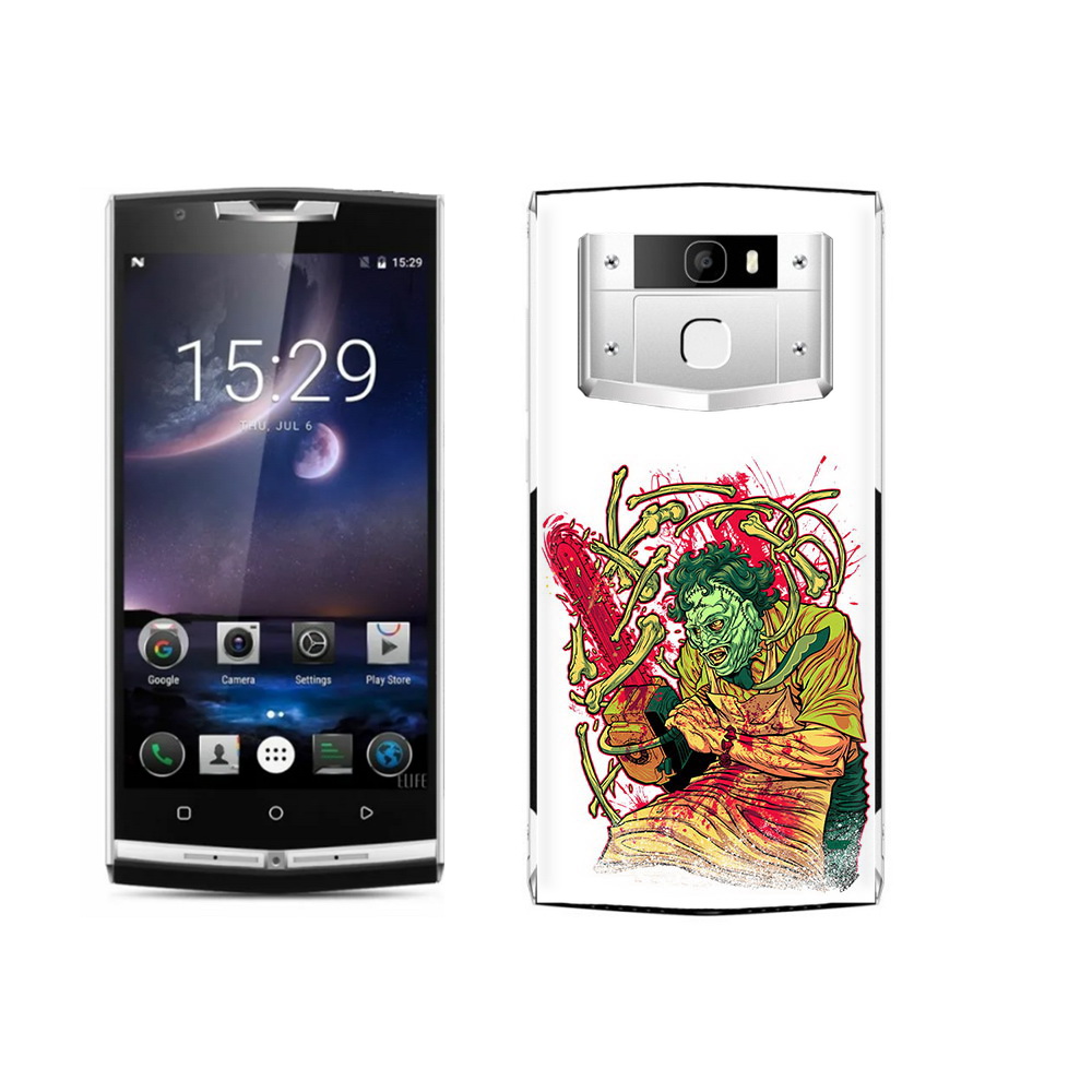 

Чехол MyPads Tocco для Oukitel K10000 Pro яркий мясник, Прозрачный, Tocco