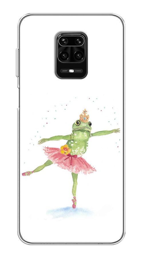 

Чехол на Xiaomi Redmi Note 9 Pro/9S "Лягушка-балерина", Зеленый, 38050-4