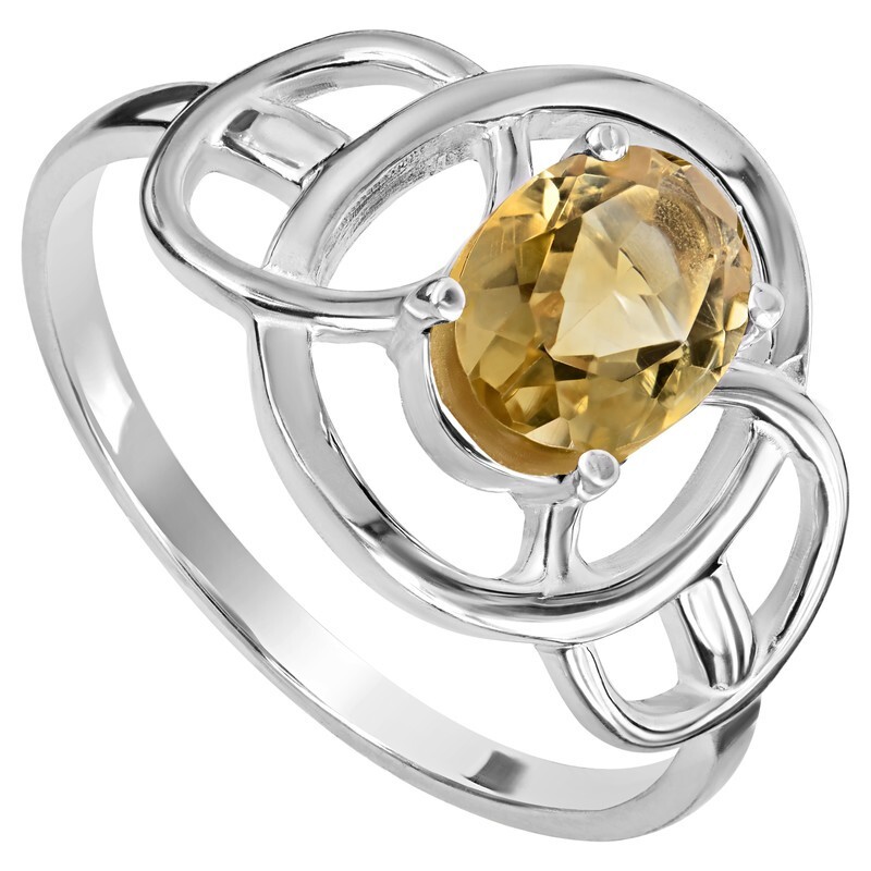 

Кольцо из серебра с цитрином р. , LAZURIT-ONLINE 8413AG, 8413AG