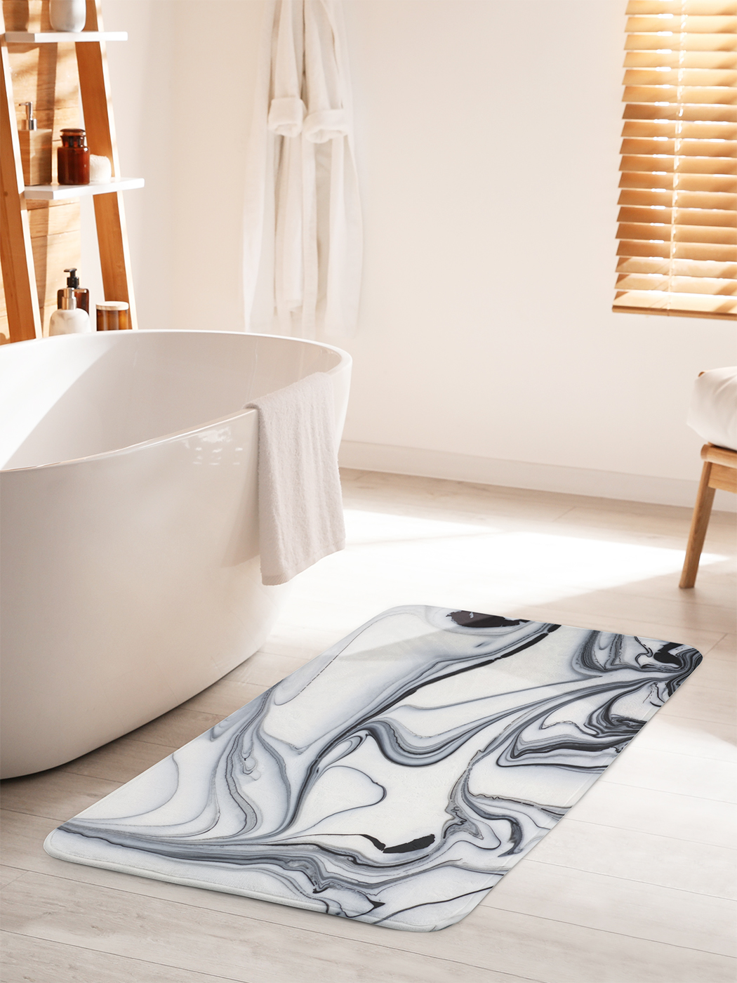 

Коврик для ванной туалета душа JoyArty "Мрамор скинали", bath_37024_60x100