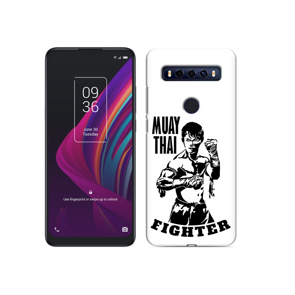 

Чехол MyPads Tocco для TCL 10 SE Единоборства муайтай, Прозрачный, Tocco