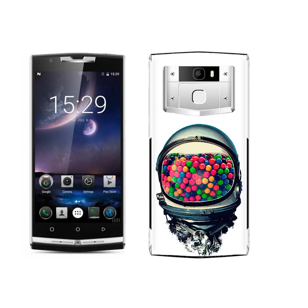 

Чехол MyPads Tocco для Oukitel K10000 Pro шлем космонавта, Прозрачный, Tocco
