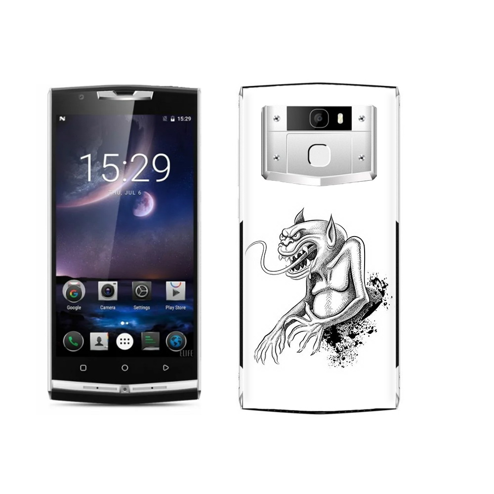 

Чехол MyPads Tocco для Oukitel K10000 Pro чорт, Прозрачный, Tocco