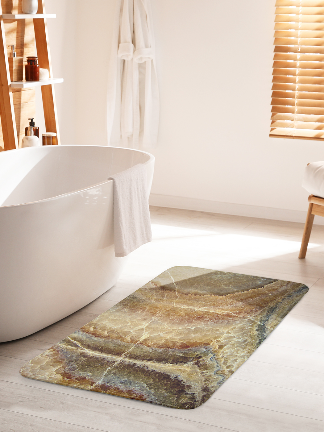 

Коврик для ванной туалета душа JoyArty "Мрамор гранж", bath_33987_60x100