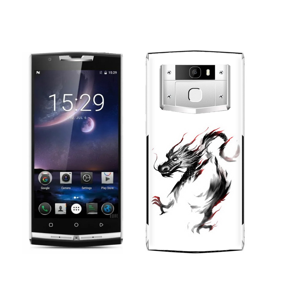 

Чехол MyPads Tocco для Oukitel K10000 Pro черный дракон, Прозрачный, Tocco