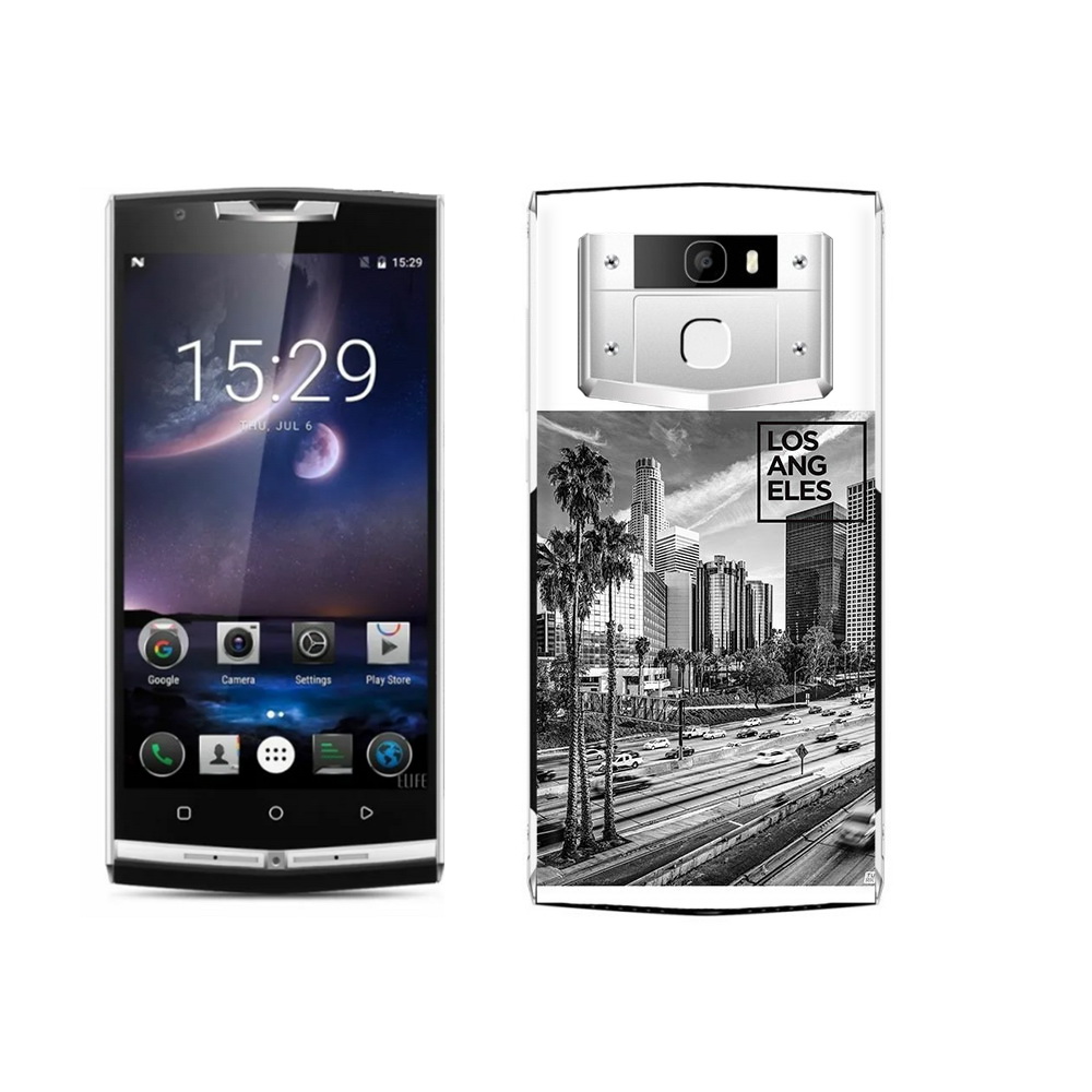 

Чехол MyPads Tocco для Oukitel K10000 Pro черно белый лос анджелес, Прозрачный, Tocco