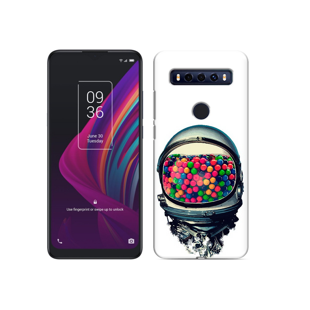 

Чехол MyPads Tocco для TCL 10 SE шлем космонавта, Прозрачный, Tocco