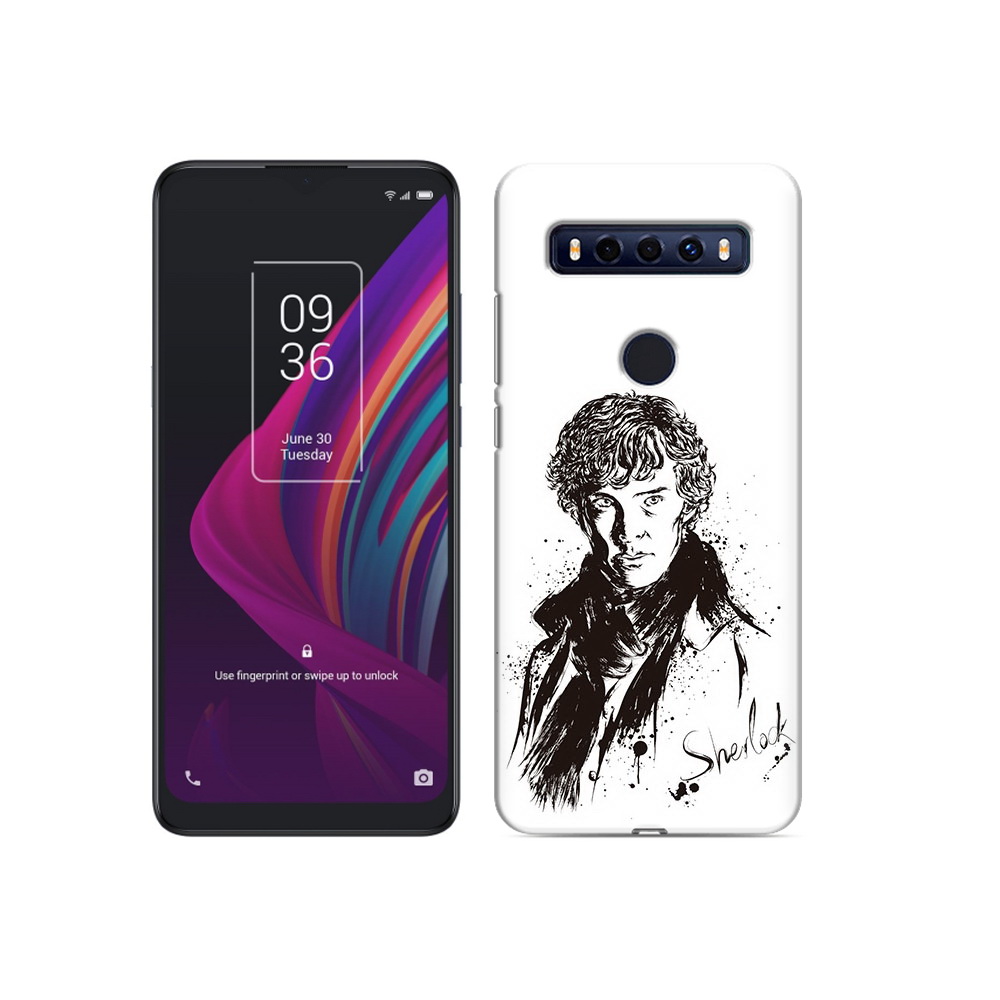 

Чехол MyPads Tocco для TCL 10 SE шерлок холмс портрет, Прозрачный, Tocco