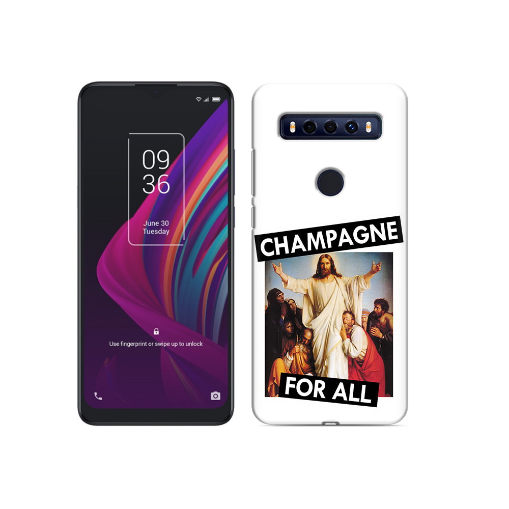 

Чехол MyPads Tocco для TCL 10 SE шампанское, Прозрачный, Tocco