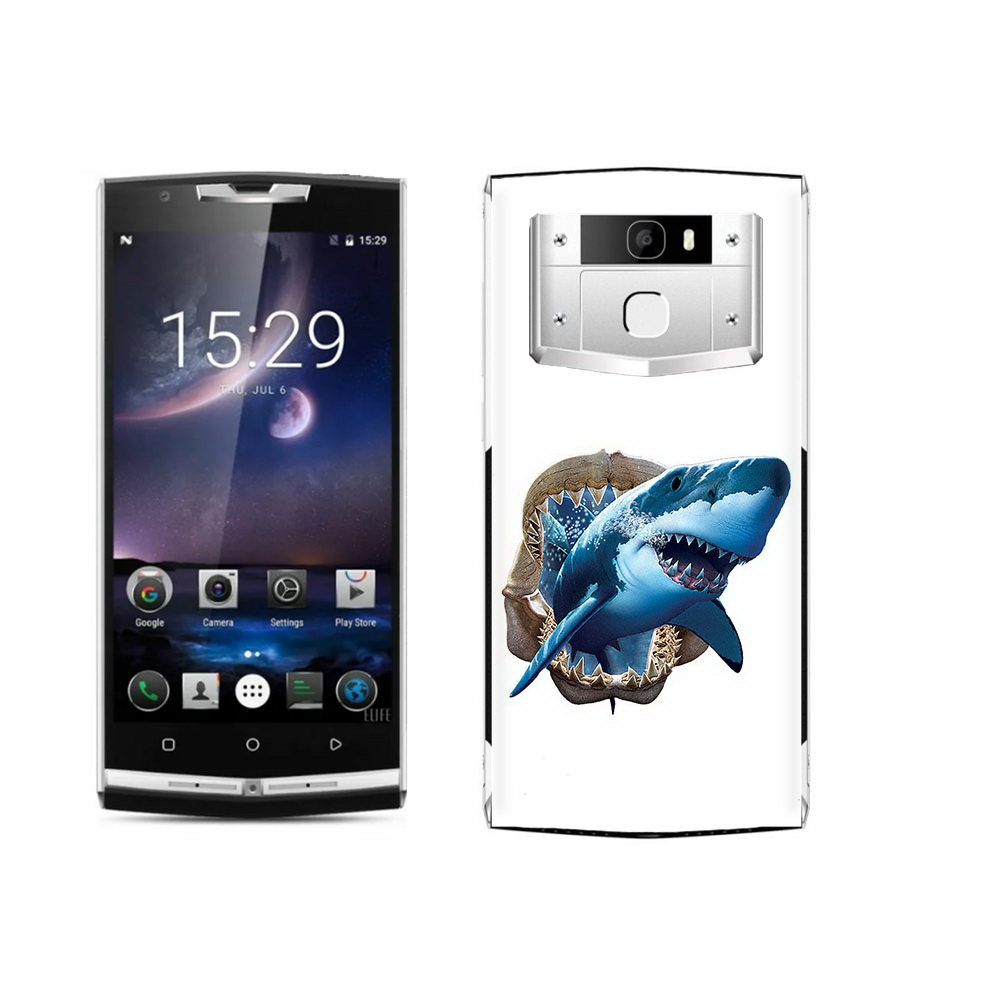 

Чехол MyPads Tocco для Oukitel K10000 Pro челюсти, Прозрачный, Tocco