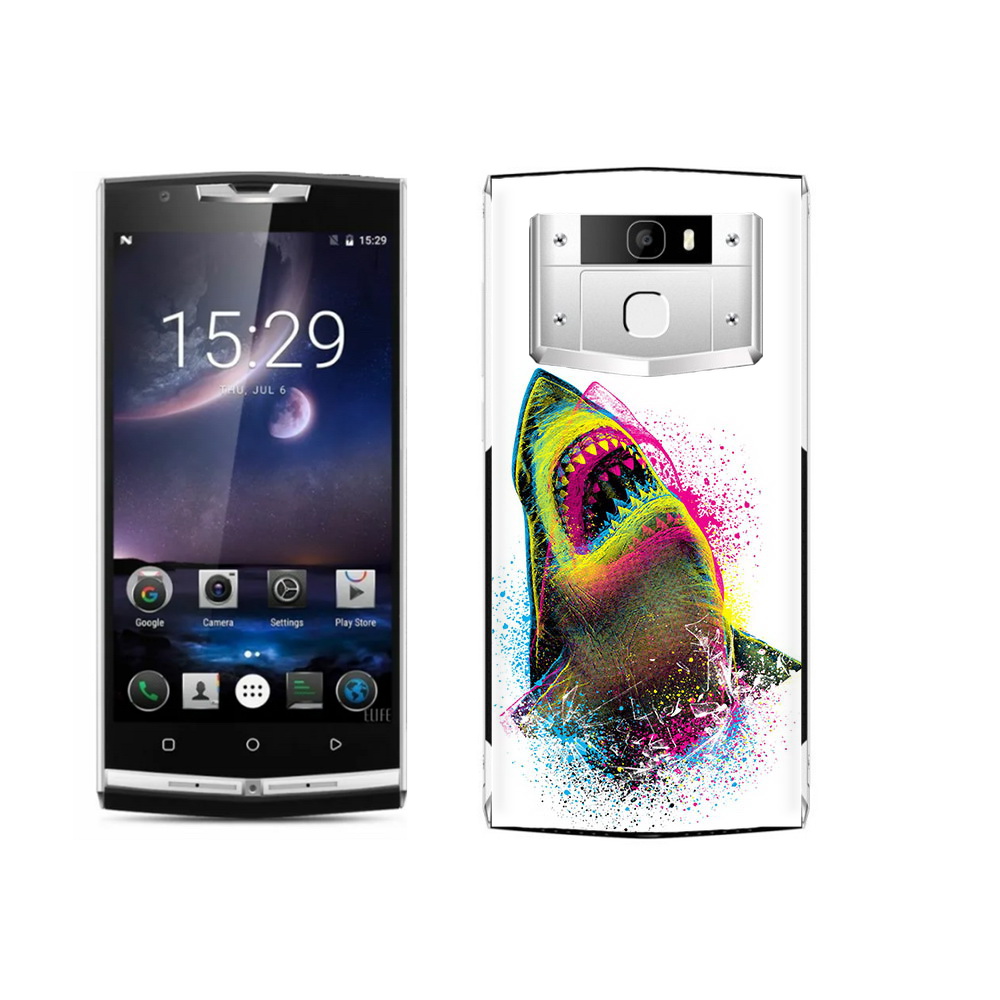 

Чехол MyPads Tocco для Oukitel K10000 Pro челюсти-2, Прозрачный, Tocco