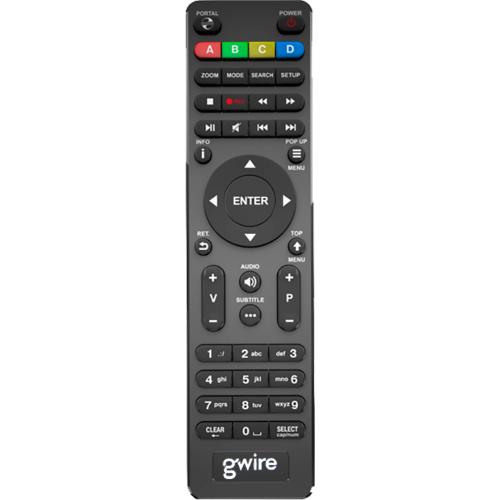 Пульт ДУ GWire для медиаплееров Dune HD TV-101W, HD TV-102W, HD Solo Lite, цвет: черный, 9