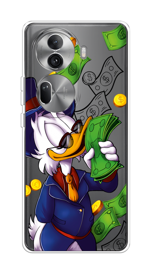 

Чехол на Oppo Reno 11 Pro (Global) "Scrooge McDuck with Money", Синий;зеленый;белый, 2515950-1