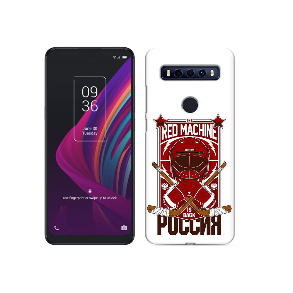 

Чехол MyPads Tocco для TCL 10 SE хоккей россия, Прозрачный, Tocco