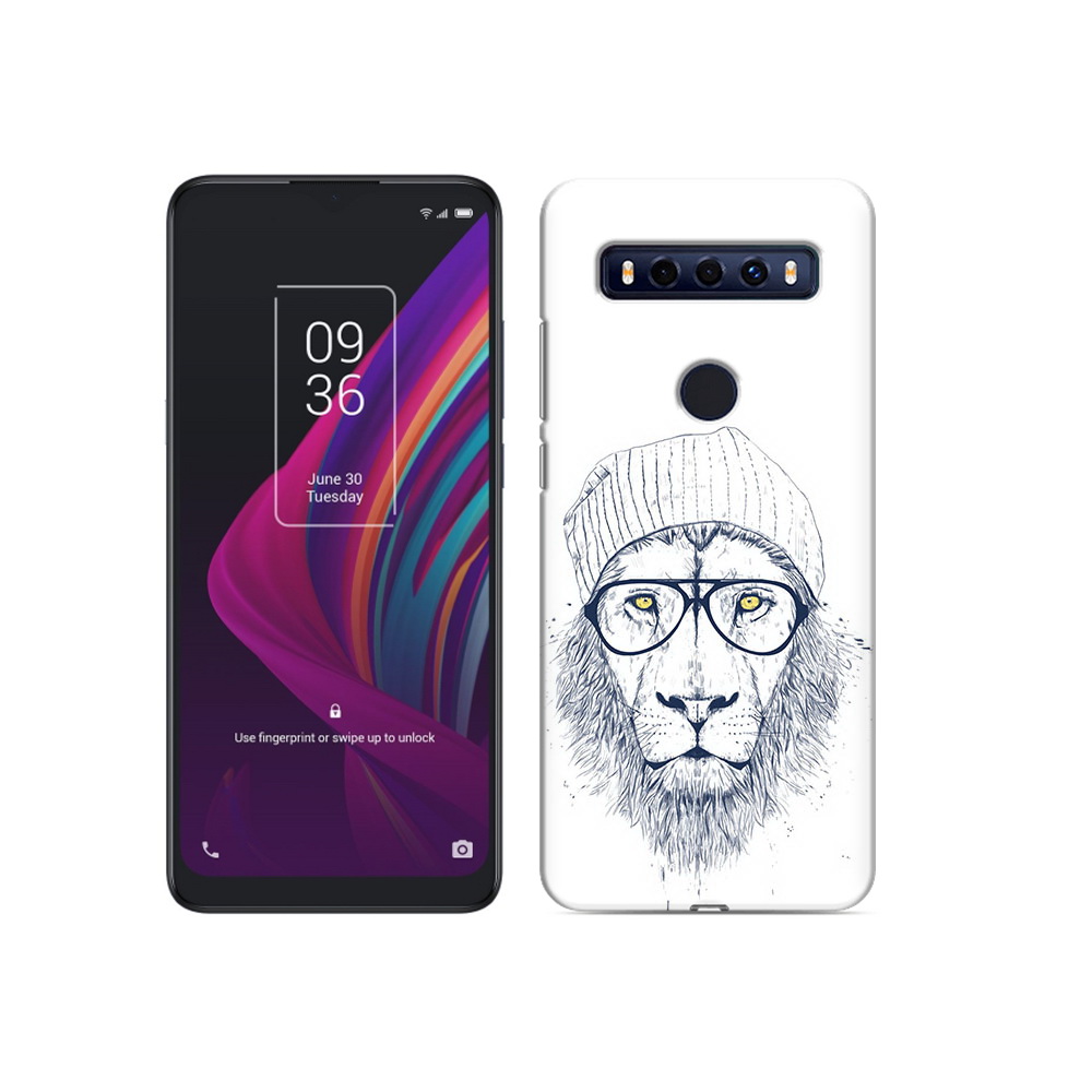 

Чехол MyPads Tocco для TCL 10 SE хиппи лев, Прозрачный, Tocco