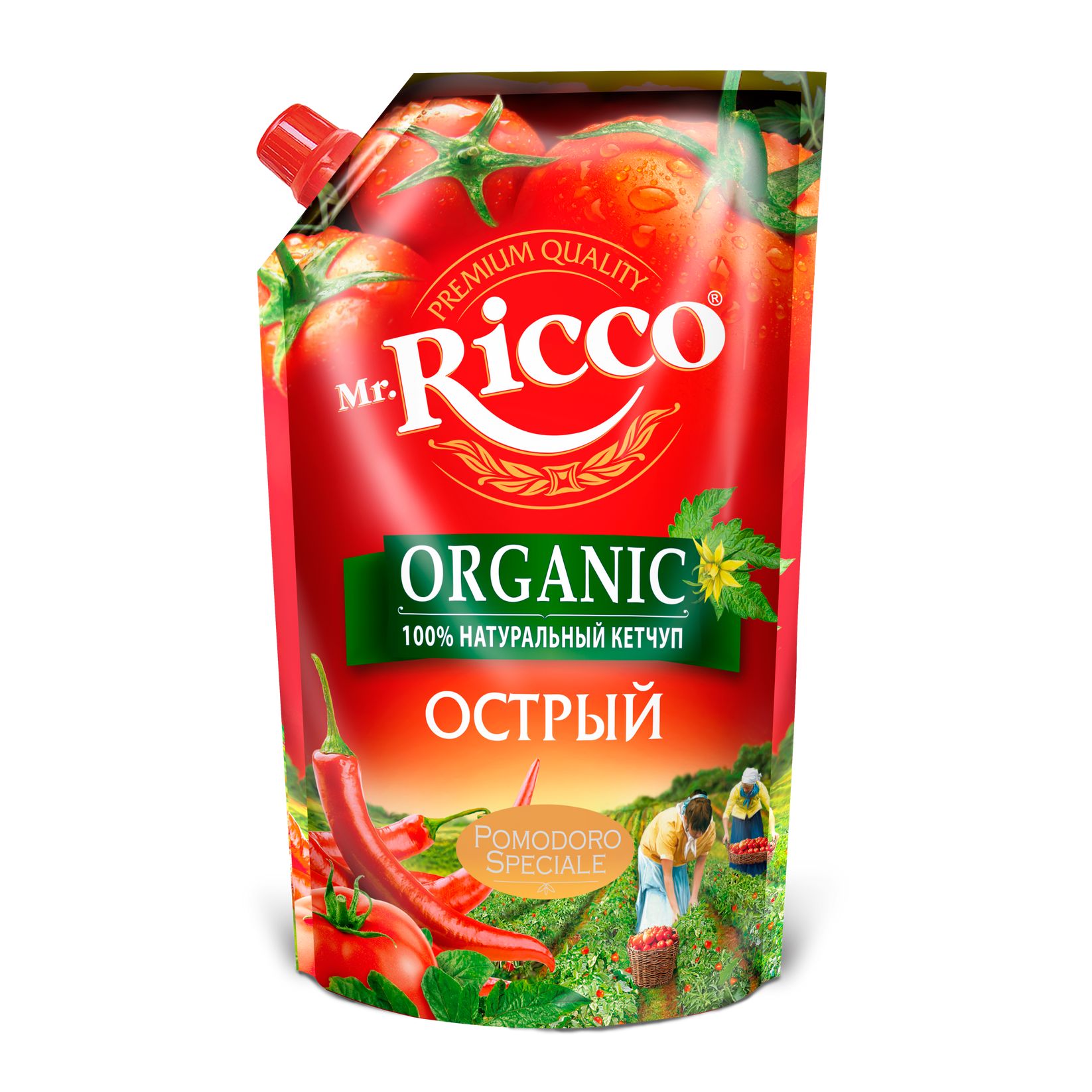 Кетчуп Mr.Ricco organic острый 350 г