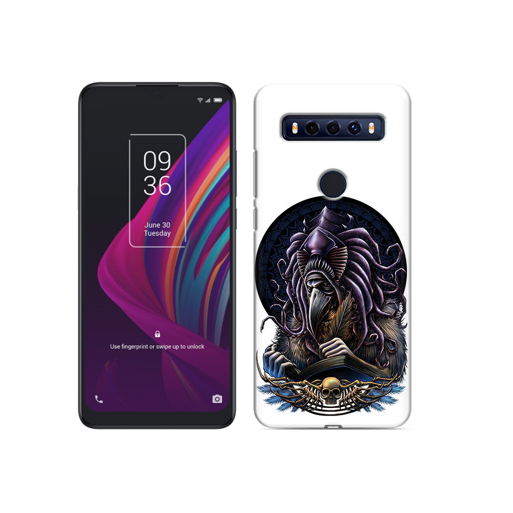 

Чехол MyPads Tocco для TCL 10 SE умный ворон, Прозрачный, Tocco