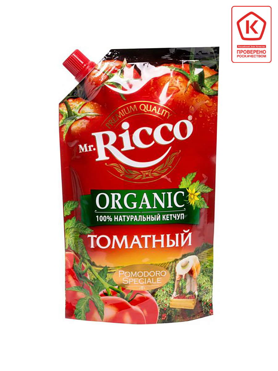 фото Кетчуп томатный mr.ricco organic натуральный 350 г