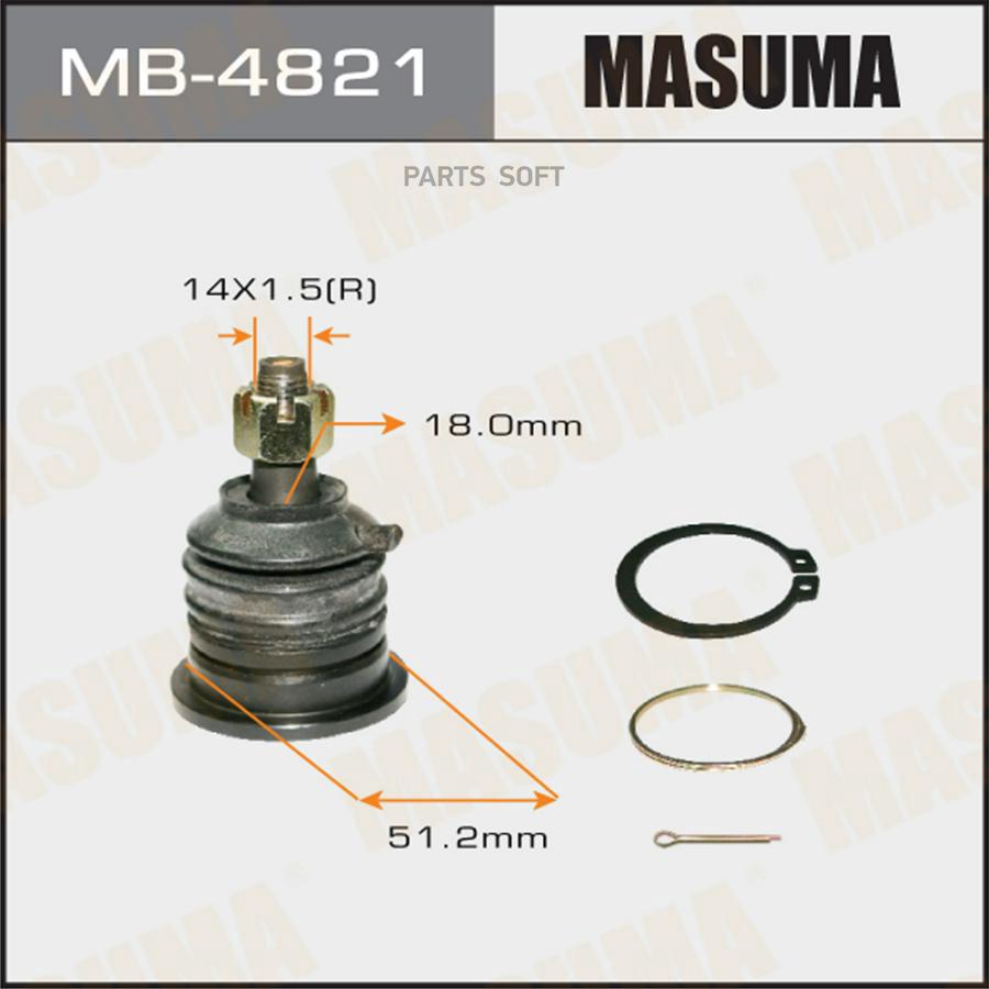 

MASUMA mb-4821 опора шаровая верхняя nissan king cab d22 98 MB4821