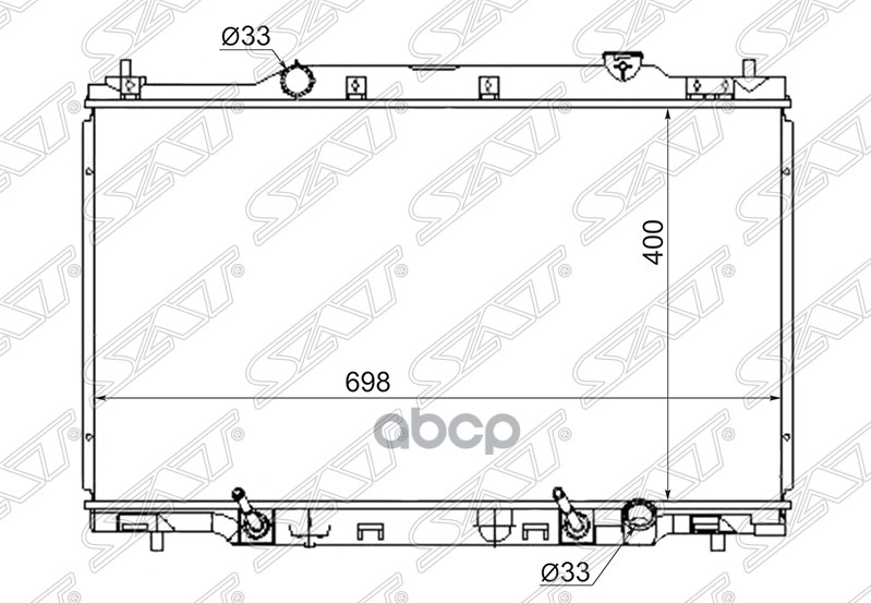 

Радиатор Honda Stream Rn1 K20a 2.0 01- Sat арт. HD00015-2.0