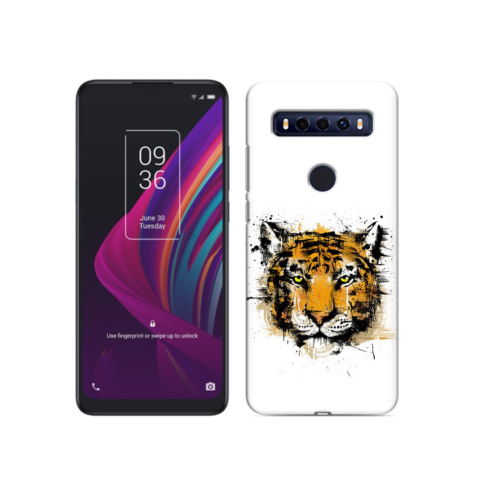 

Чехол MyPads Tocco для TCL 10 SE тигруля, Прозрачный, Tocco