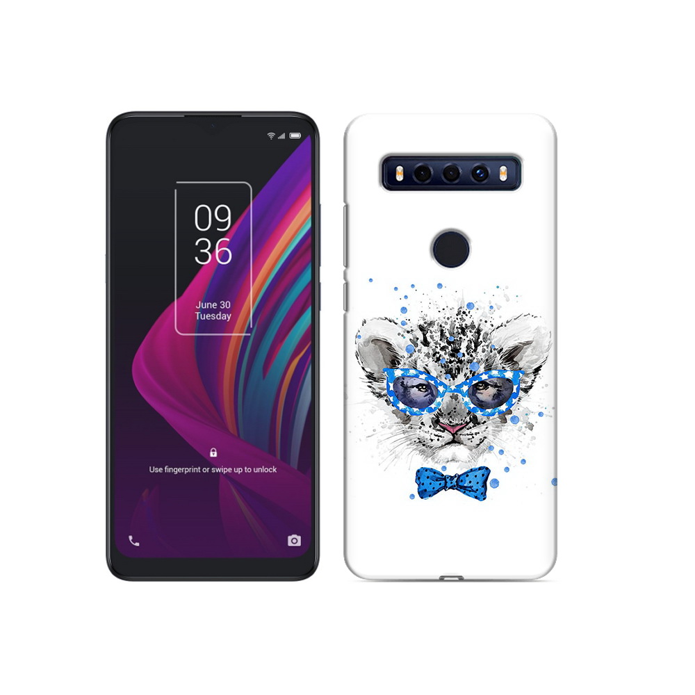 

Чехол MyPads Tocco для TCL 10 SE тигренок с бабочкой, Прозрачный, Tocco