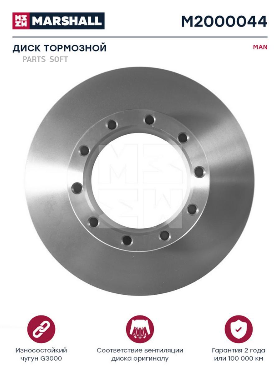 Диск Тормозной Man L2000 Передний